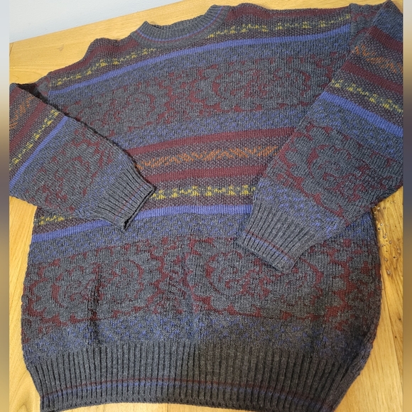 Giorgio di Firenze men's size XL made in Italy wool blend sweater vintage - Picture 7 of 10